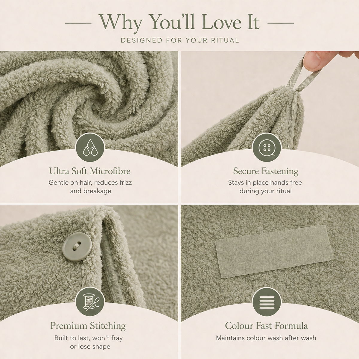 Rootelle Microfibre Hair Towel
